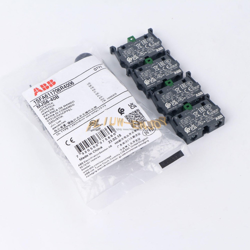 1Pcs NEW ABB Control Joystick Switch MJS6-40B with 4 MCB-10 Contacts Reset Type