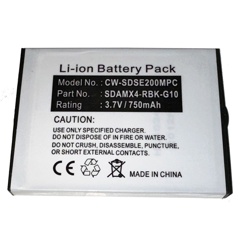 Battery for SanDisk Sansa e200, e250, e260, e270, e280 SDAMX4-RBK-G10 MPSE250SL