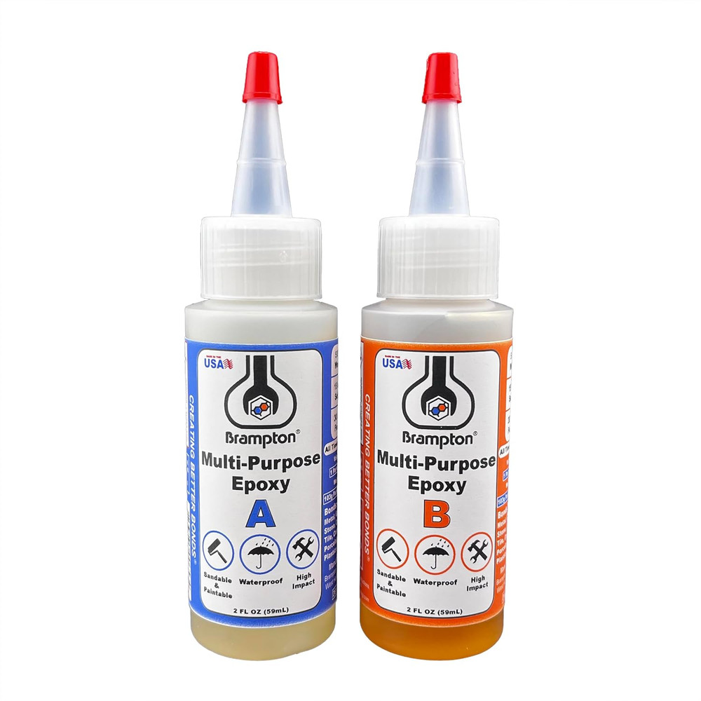 Brampton Multi-Purpose Epoxy, Quick 30-Minute Set, Waterproof 2-Part Epoxy Gl...