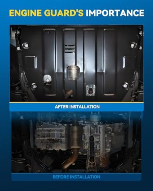 Front Lower Engine Splash Shield Under Cover Compatible LX1228105 LX1228106