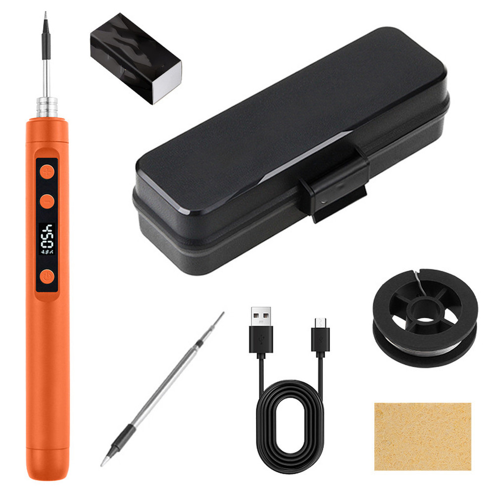 USB Soldering Iron Kit with 8 Second Heat Activation Portable for Lab Use