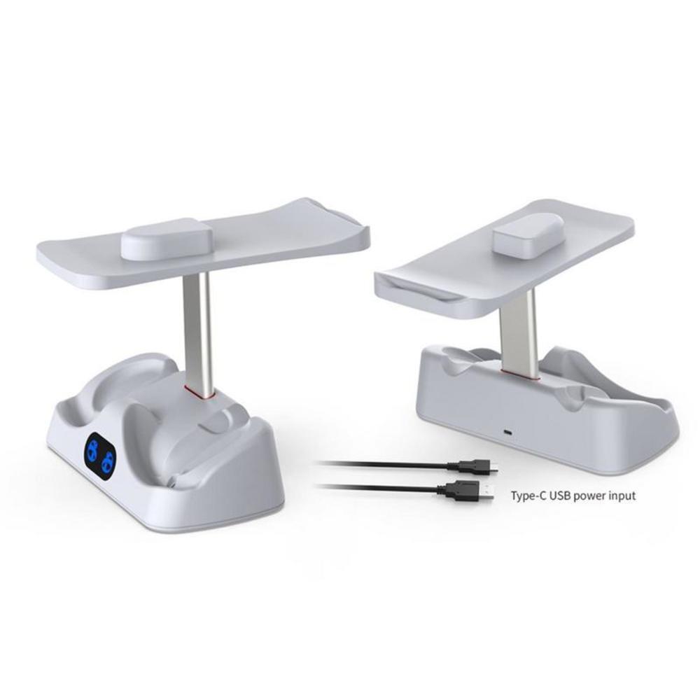 Charging Station Stand Headset Display Rack for Playstation VR2 Controllers Dock