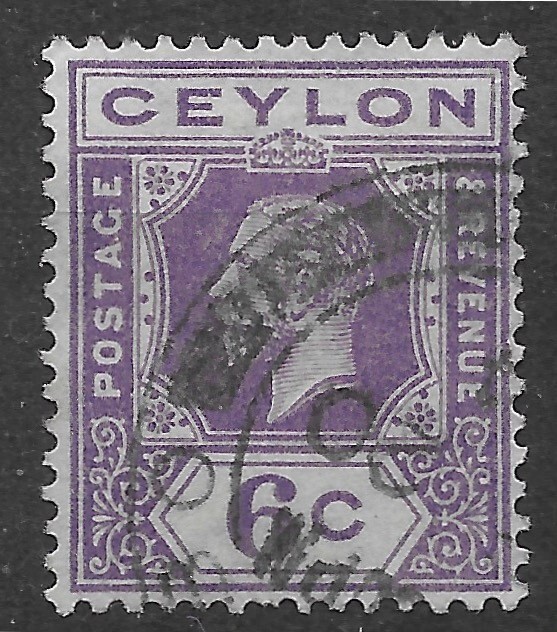 1921 Ceylon  Sc #231  used VF