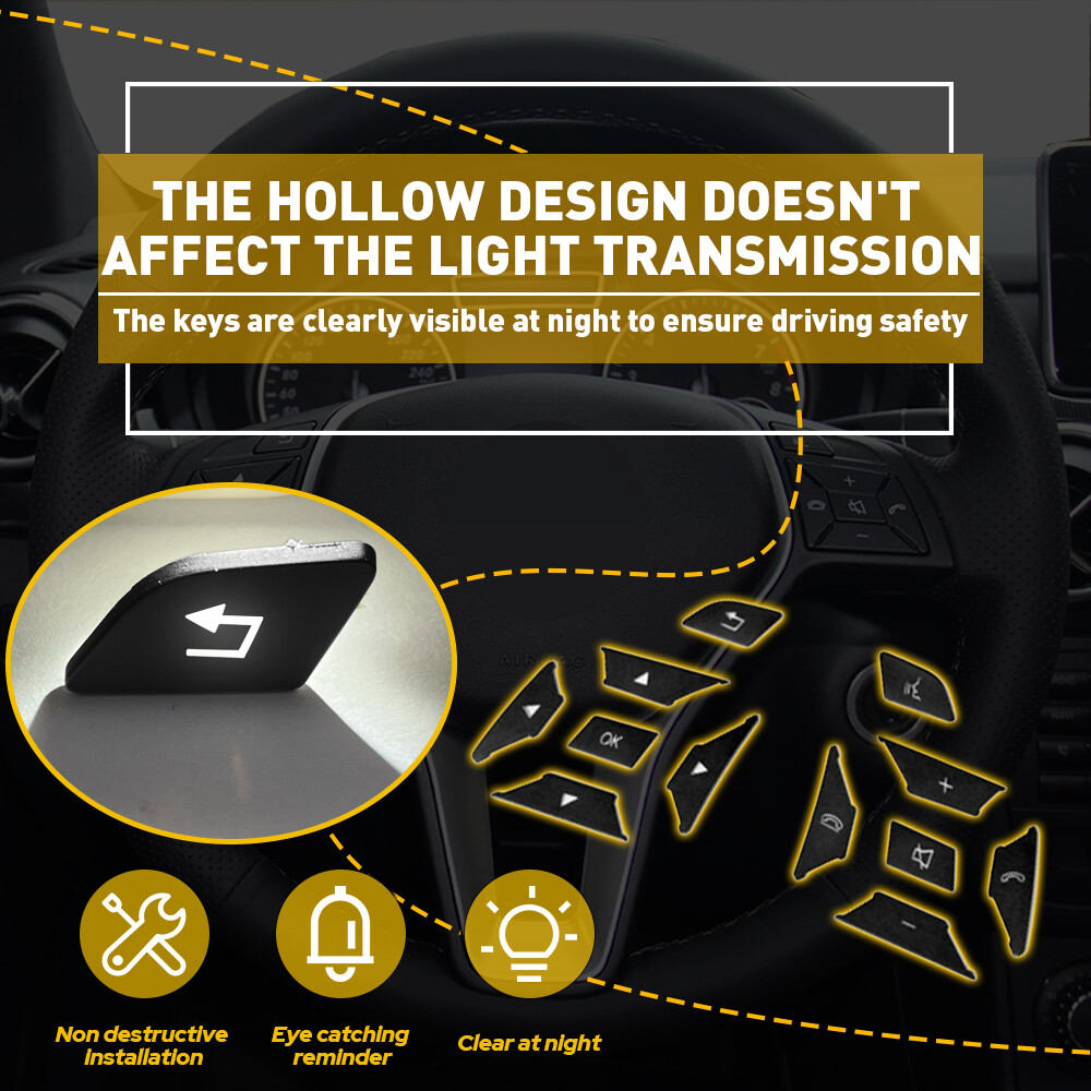 12x Steering Wheel Switch Button For Mercedes E C G Class C200 E250 E350 GLK250