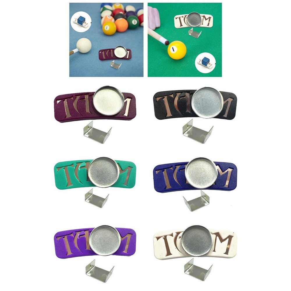 Magnetic Chalk Holder Portable Carrier Case Pool Table Accessory Chalk Clip