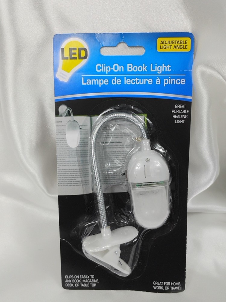 Clip-On Book Light - LED - Adjustable Light Angle - Portable Reading Light