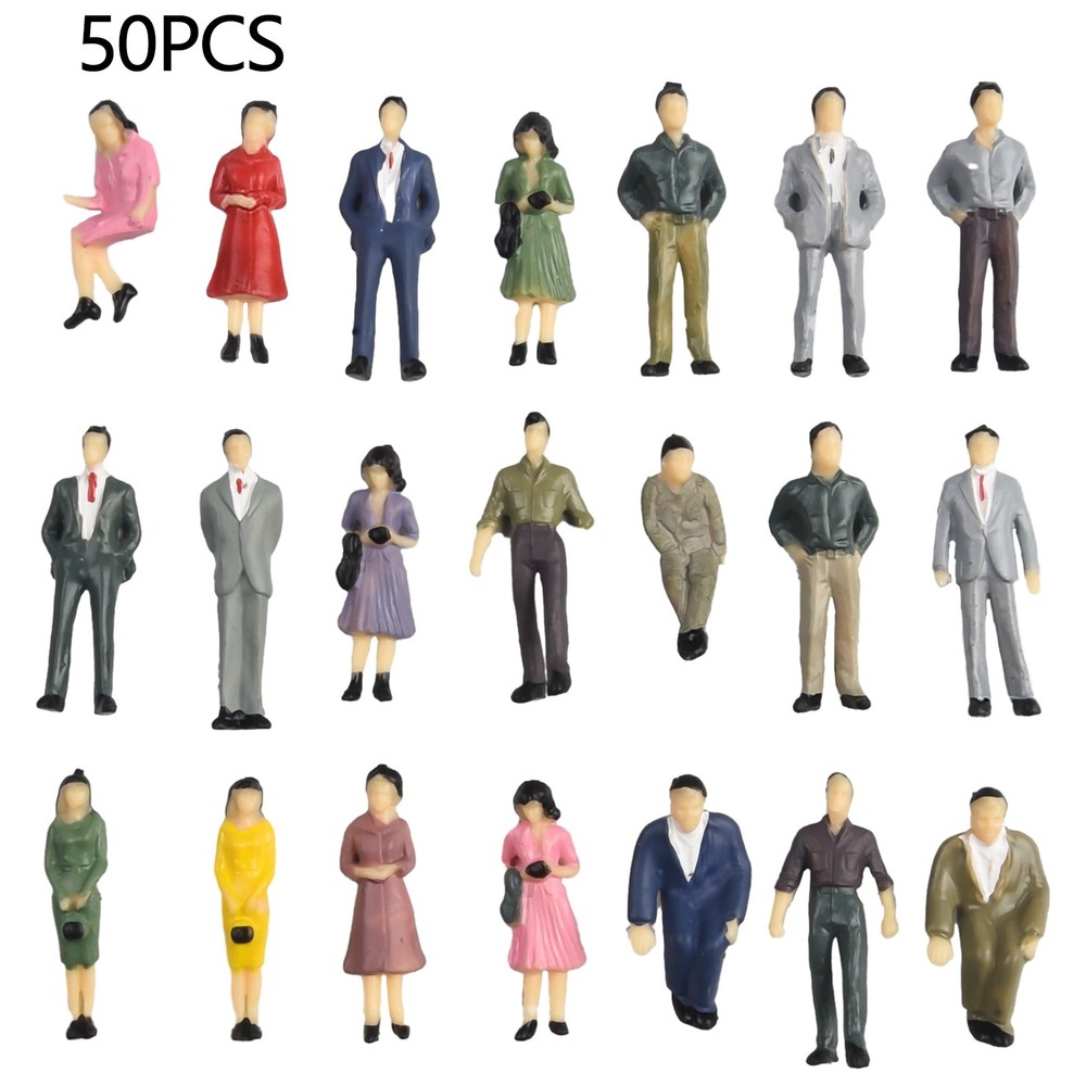 Model People Figures Mixed Color Pose Placement Decoration Accessories