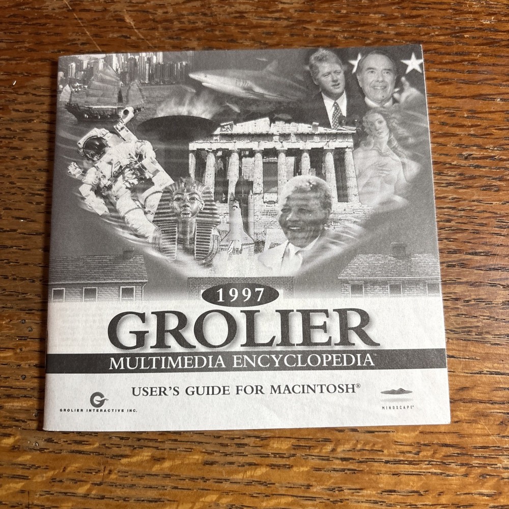 Grolier Multimedia Encyclopedia CD + User’s Guide V. 9 Macintosh 1997