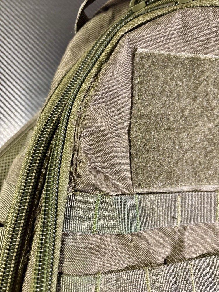 Repaired condor MOLLE TACTICAL sling backpack large OD GREEN