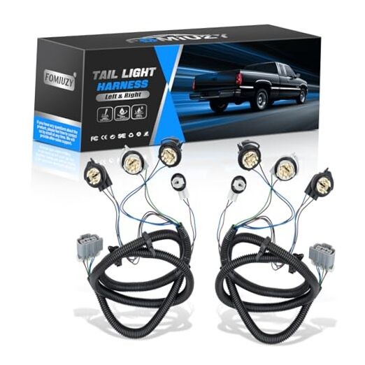 Left Driver and Right Passenger Side Tail Light Direct Wiring Left & Right
