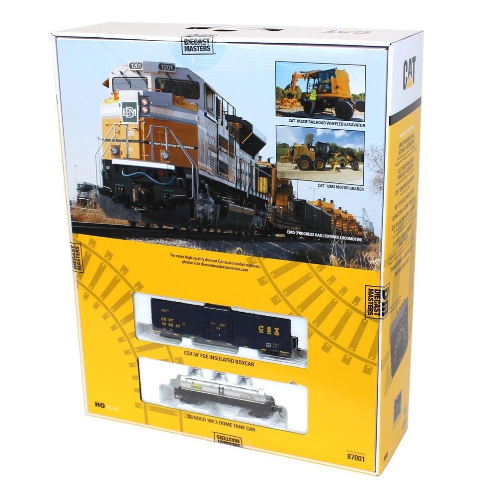 Diecast Masters CAT HO Scale Progress Rail 100th Anniversary Train Set 87001