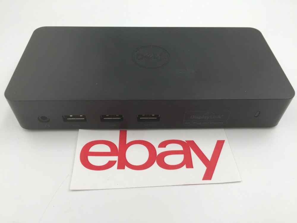 Dell D3100 DisplayLink 4K USB 3.0 UHD Docking Station WITHOUT AC ADAPTER