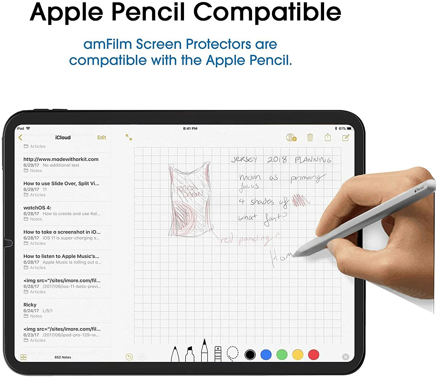 (2-Pack) amFilm iPad Mini 6 Tempered Glass Screen Protector (6th Gen, 2021)