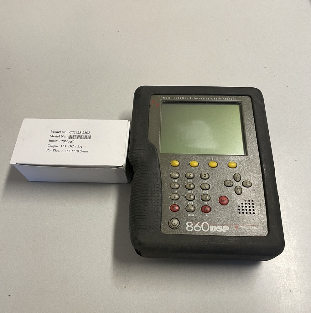 Multifunction Interactive Cable Analyzer | Trilithic 860DSP W/15V 2A