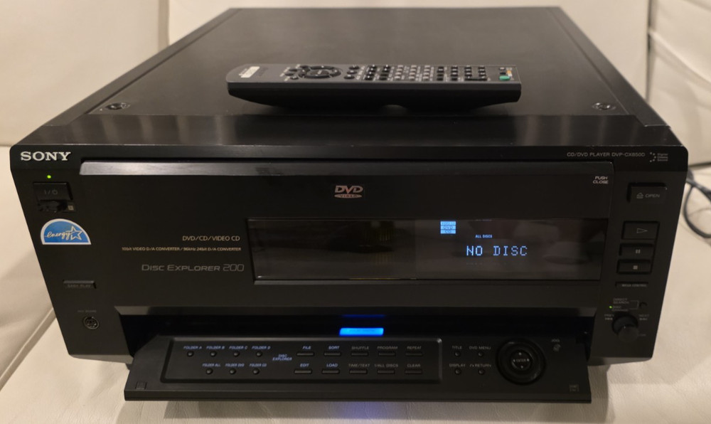 Sony DVP-CX850D Multi Disc Explorer 200 DVD CD Video CD Player With Remote Works