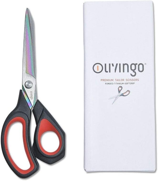 Tailor Scissors Heavy Duty Multi-Purpose Titanium Coating Forged Stainless St...