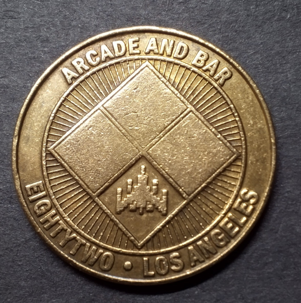 Eightytwo (82) Arcade and Bar- Los Angeles- Token