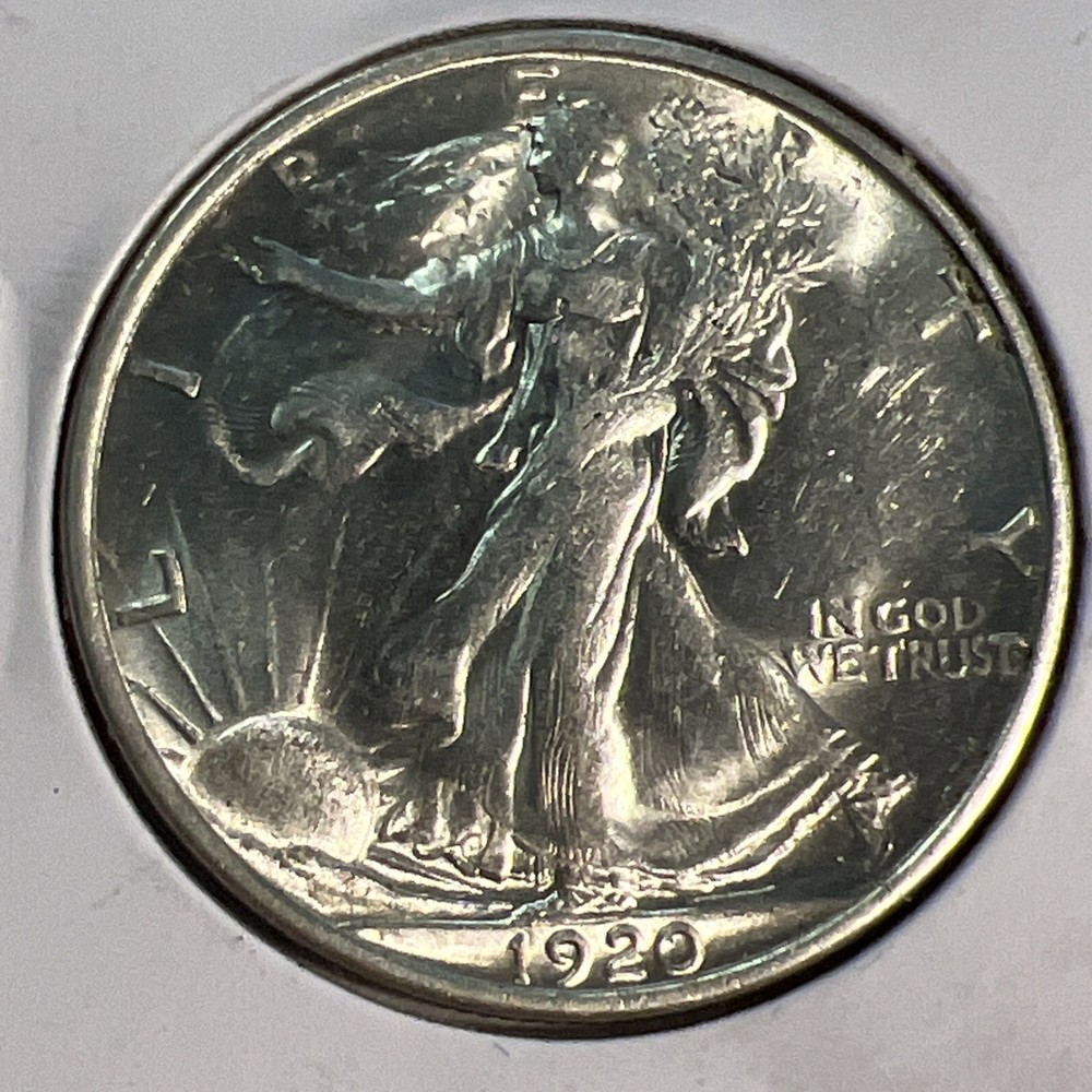 1920 Walking Liberty Half Dollar Almost Uncirculated (AU)