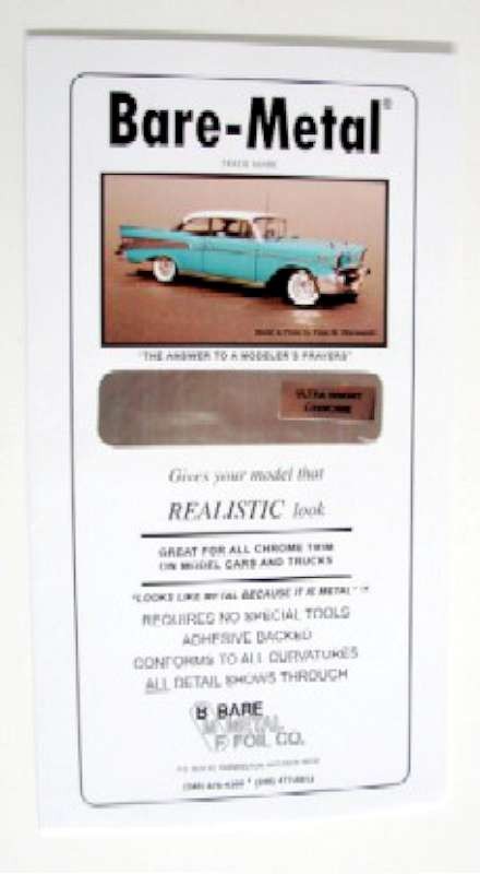 6 x 11 Thin Sheet Ultra Bright Chrome Foil