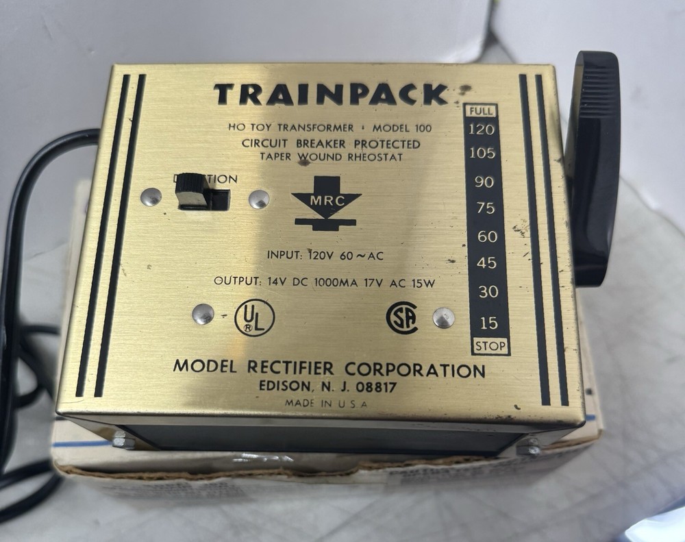 VINTAGE Trainpack GOLD HO Transformer Model Rectifier Co.with Box