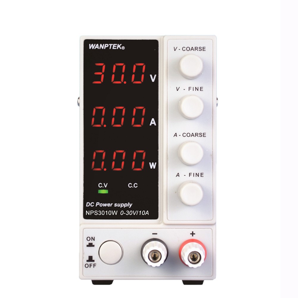 300W 0-10A Lab DC Power Supply Digital Variable Regulated Benchtop Power Supply