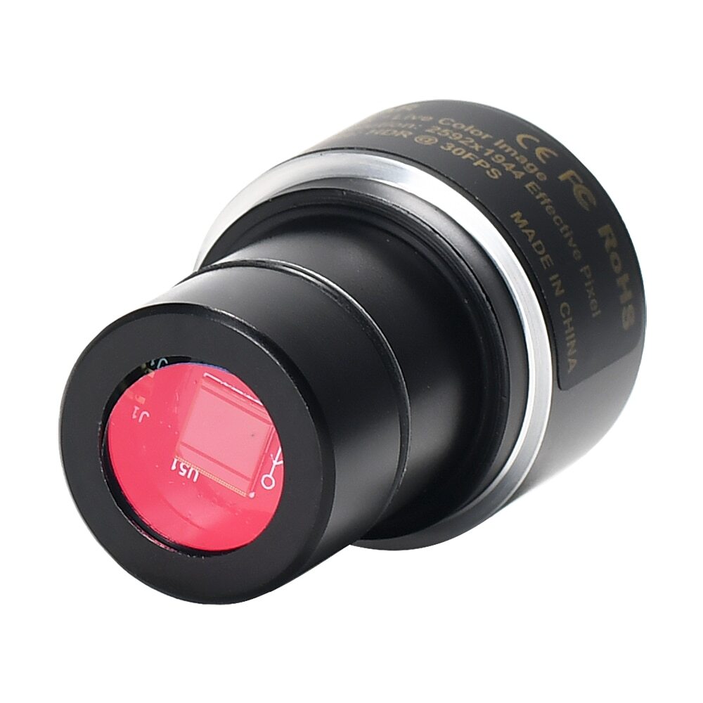 HD USB Electronic Digital Eyepiece 5MP CMOS Microscope Camera Ocular Adapter