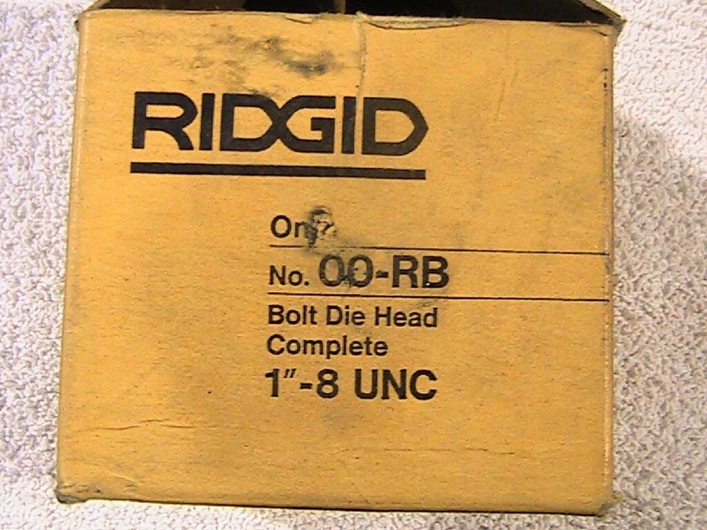 Ridgid 00-RB 1"-8 Bolt Die