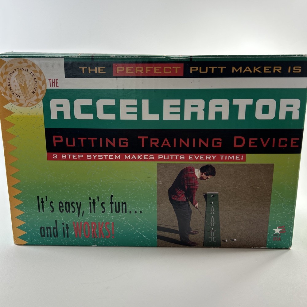 Golf Training The Accelerator Training Device Practice Mat with 3-Step System