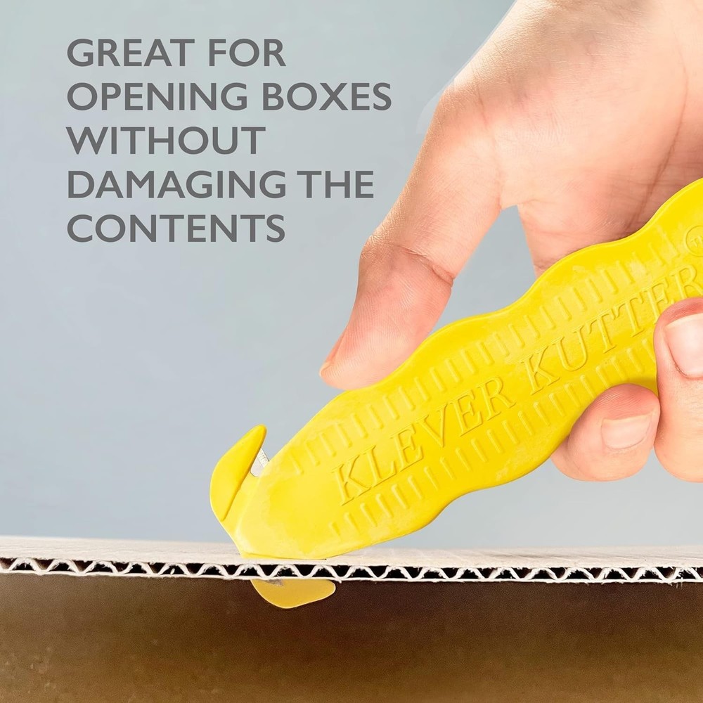 Box Cutter, Klever Kutter, 100/Pack Yellow