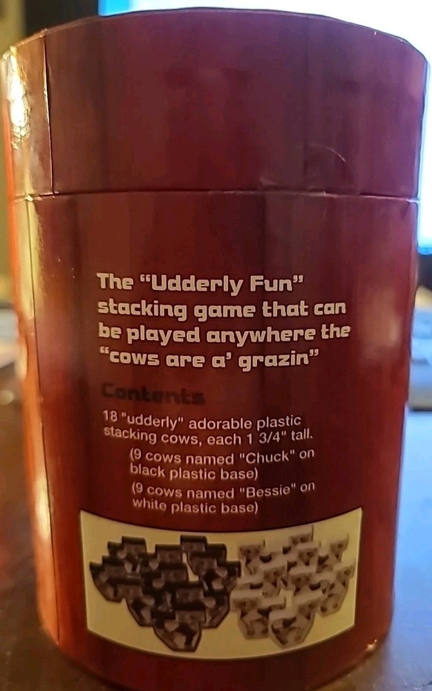 Dont' Tip the Cows! The Udderly Fun Stacking Game! - Front Porch Classics ~100%~