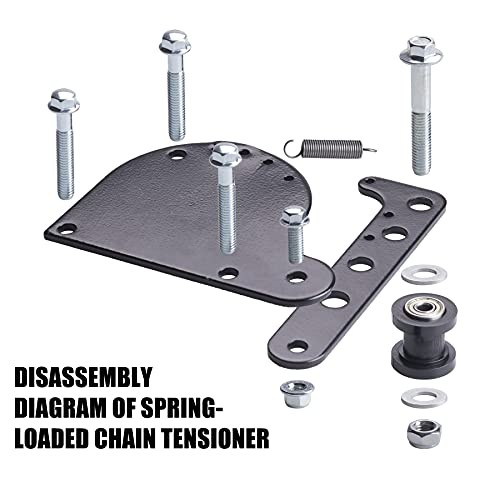 Spring Loaded Chain Tensioner fit for 49cc 66cc 80cc Engine Motorized black
