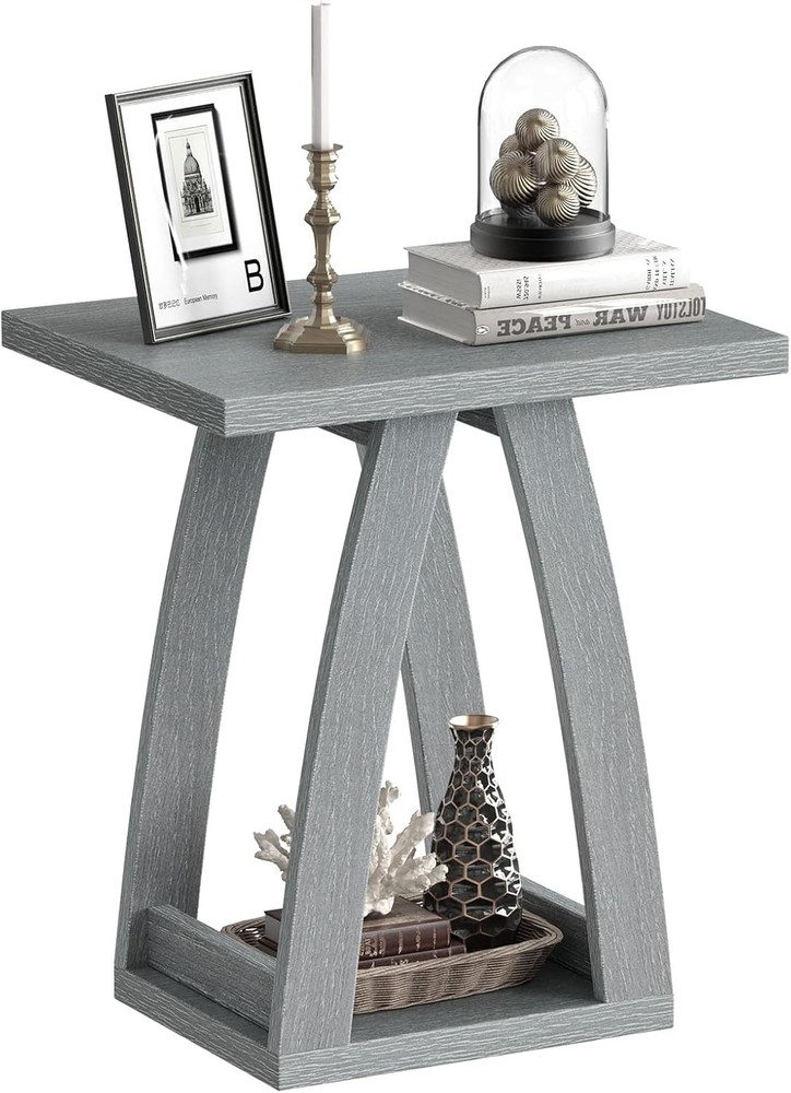 End Table Side Table Nightstand Sofa Side Table W/ Shelf Modern End Table Living