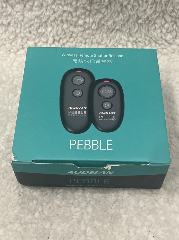 Aodelan Pebble Wireless Shutter Release Receiver+Transmitter 80+ Meters NEW!!!