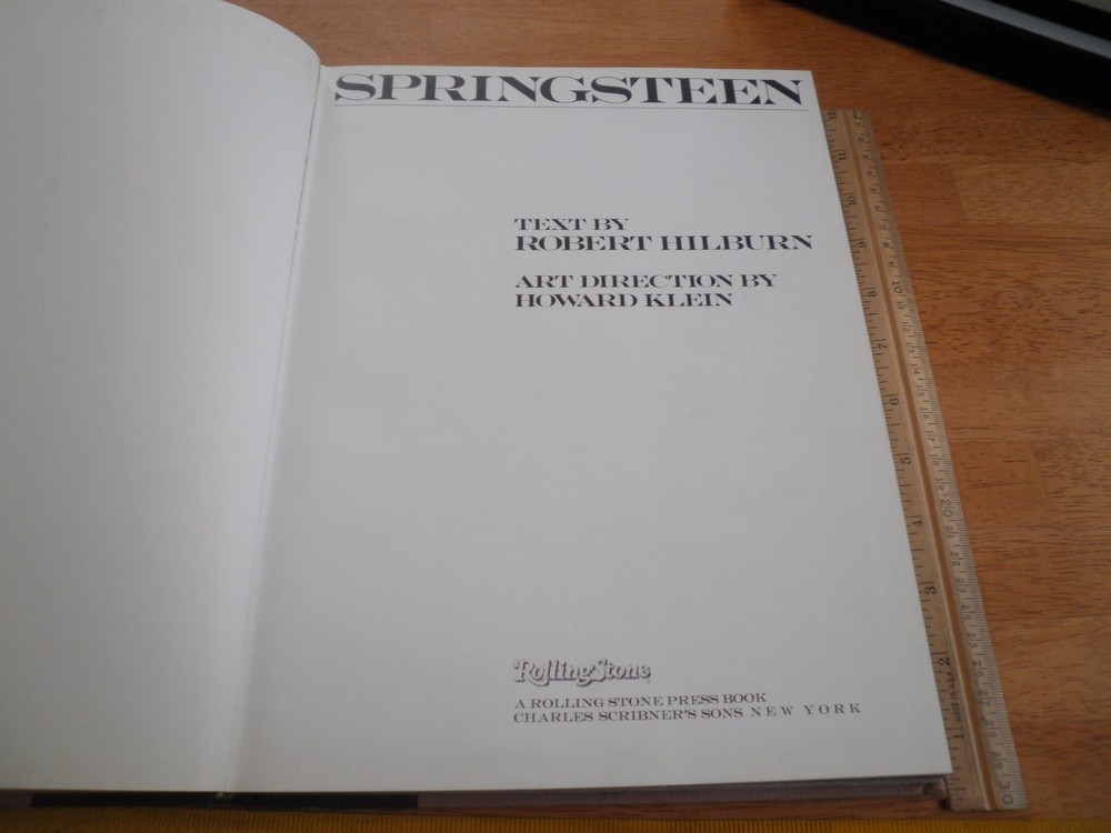 Springsteen HBDJ book 1985 Rolling Stone Bruce