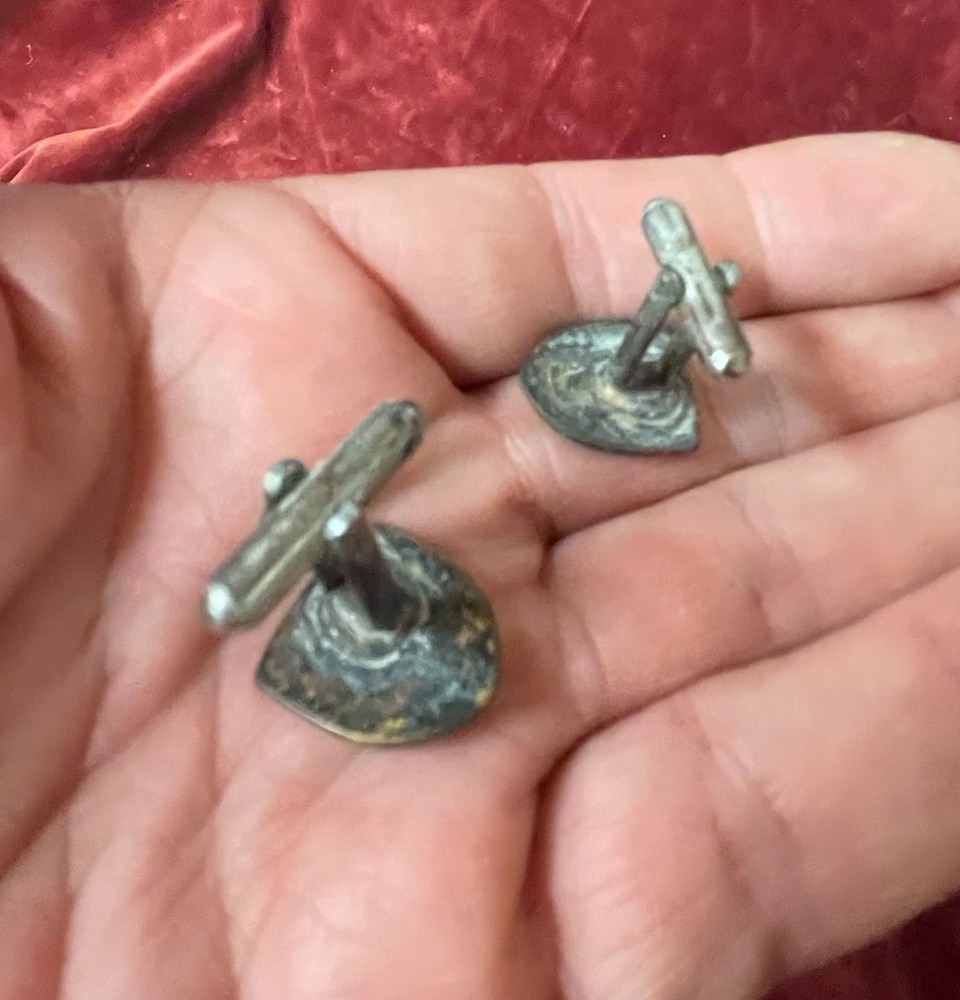 Enamel cuff links Grenadier Guards crest vintage items original