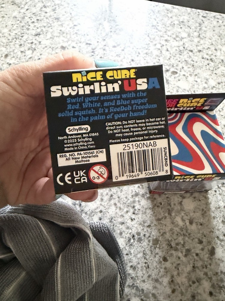NEEDOH Nice Cube Swirlin’ USA Super Solid Squish NEW