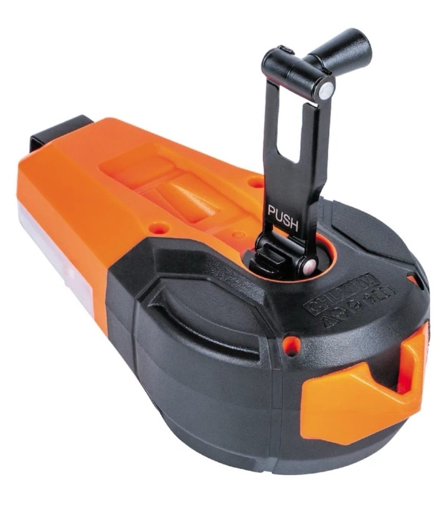 Klein Tools Quick Fill Chalk Line 100ft with Red Capsules, Plumb Bob, ABS Case