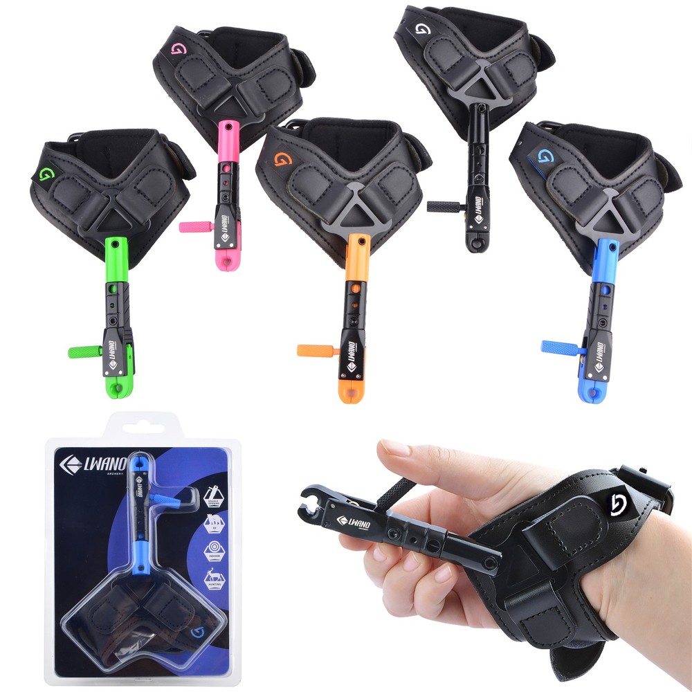 Compound Bow Wrist Caliper Release Aids Strap Trigger Adjustable Hunting Target
