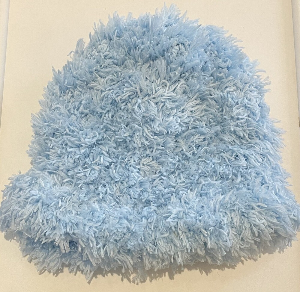 Hand Knitted Hat. Light Blue