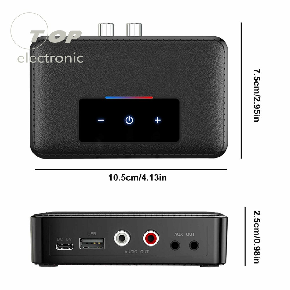 Bluetooth 5.0 RCA Audio Receiver Transmitter 3.5mm AUX NFC Wireless Adapter