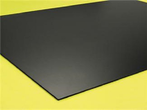BLACK POLYSTYRENE PLASTIC SHEET 0.040" X 12" X 24" VACUUM FORMING