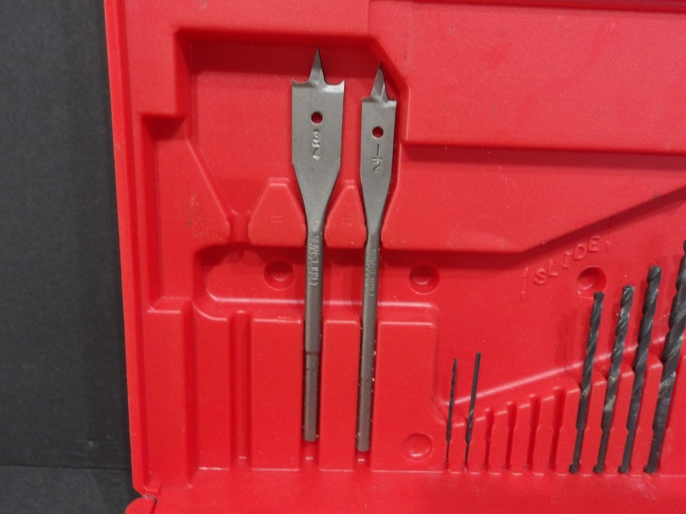 Sears Craftsman Hole Saw & Drill Bit Kit Plastic Carry Case