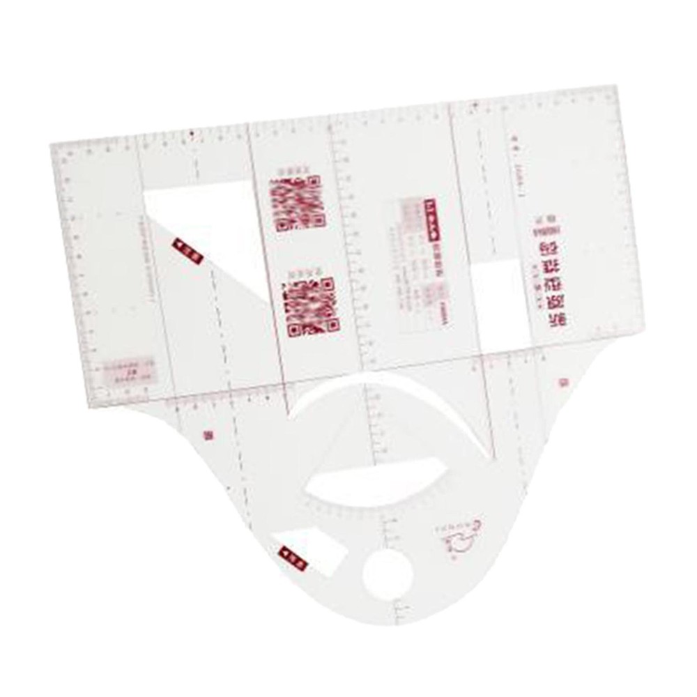 1 Set Sewing Ruler Clear Full Scale DIY Basic Cloth Women Garment Prototype