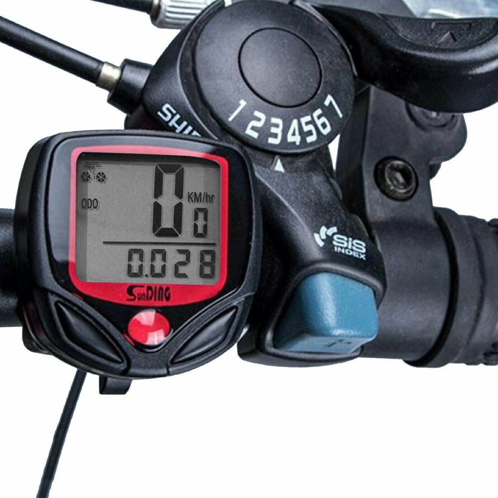 Bicycle Bike Cycling Computer LCD Odometer Speedometer Stopwatch Speed meter