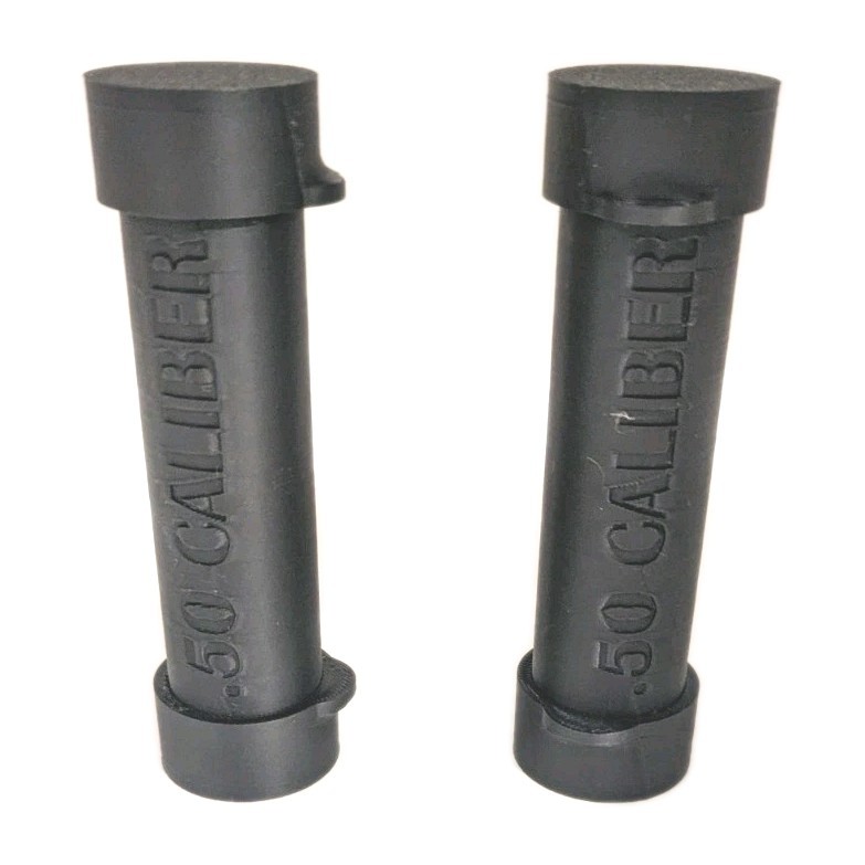 50 Cal Muzzleloader Speed Loader Tubes 2 Pack Black Quick Load Rifle Hunting USA
