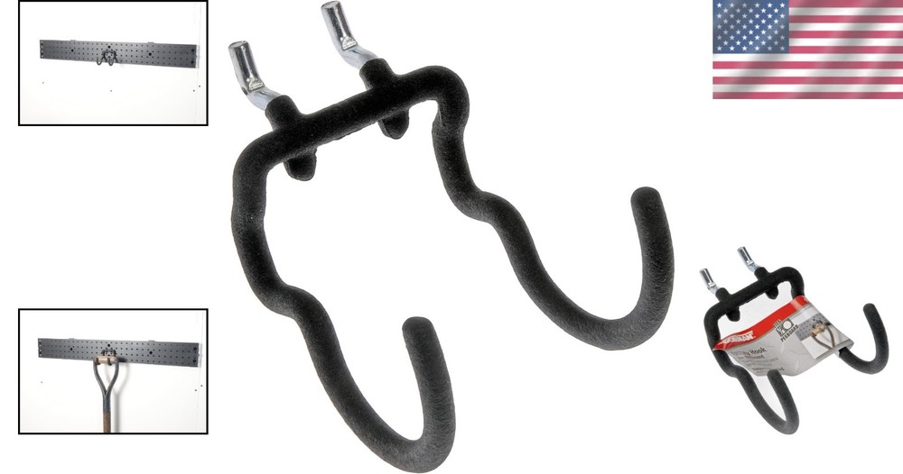 Versatile Double Utility Hook for Efficient Garage and Workspace Storage