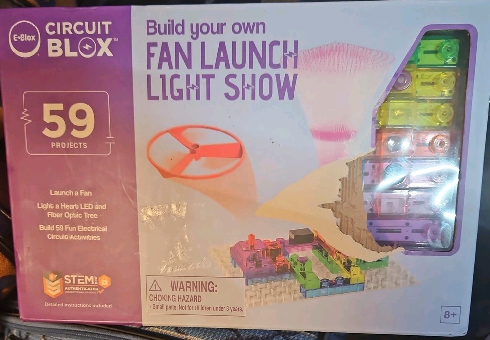 Creative Building Block Fan Launch Circuit Blox STEM Educational Science