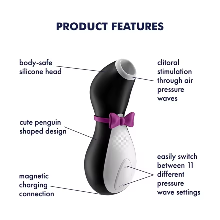 Satisfyer Penguin Air-Pulse Clitoris Sucking Vibrators Clitoris Stimulator