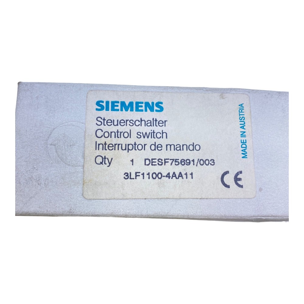 Siemens 3LF1100-4AA11 Control Switch