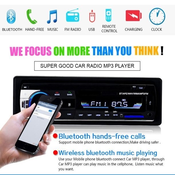 Bluetooth Stereo Radio Boat Receiver AM FM System Wireless USB SD MP3 LCD